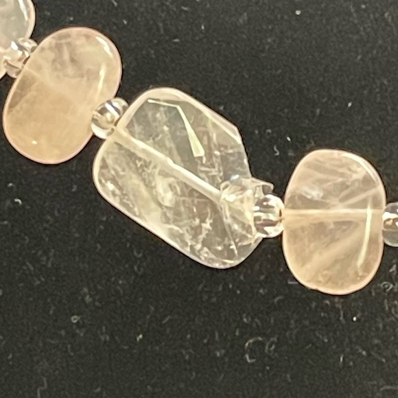 Rose Quartz Earrings/Necklace set - Picture 5 of 5